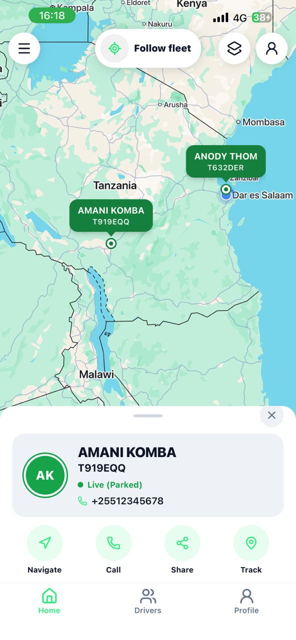 JZA Mobile App - Map View
